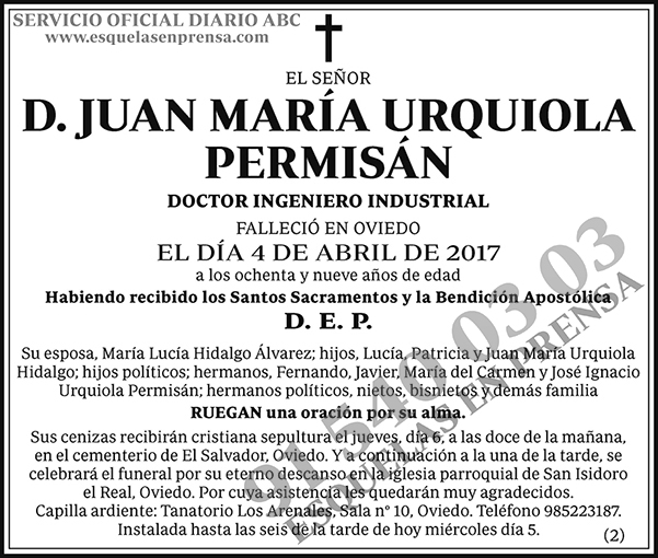 Juan María Urquiola Permisán